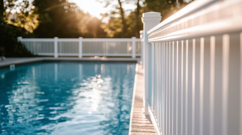 Mesh Pool Safety Fence in Residential Setting